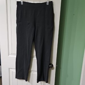 Erika Women's Charcoal Stretchy Straight Leg Pants